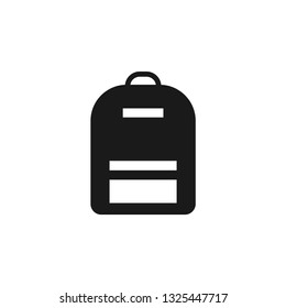 Backpack icon design template vector isolated illustration