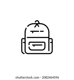 backpack icon designed in outline style in fashion and accessories icon theme