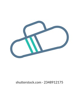 Icono de mochila de color gris claro duocolor elemento vector de ilustración y símbolo perfecto.