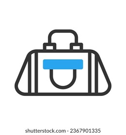 Backpack icon duotone blue black sport illustration vector element and symbol perfect.