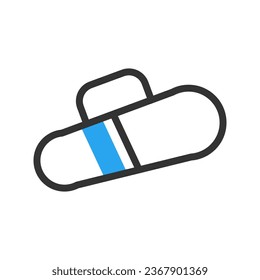 Backpack icon duotone blue black sport illustration vector element and symbol perfect.