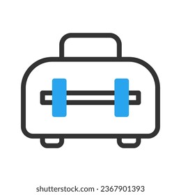 Backpack icon duotone blue black sport illustration vector element and symbol perfect.