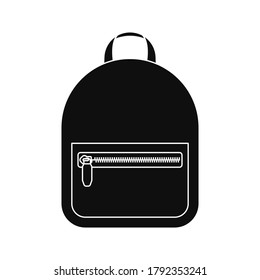Backpack icon. editable. vector illustration