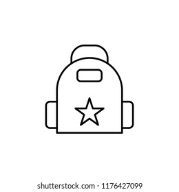 backpack icon. Element of education for mobile concept and web apps icon. Thin line icon for website design and development, app development. Premium icon