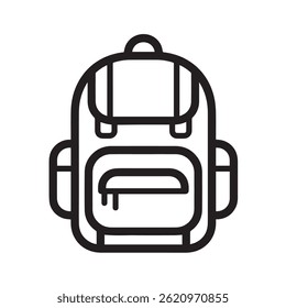 backpack icon. Element of education for mobile concept and web apps icon. Thin line icon for website design and development, app development. Premium icon on white background.