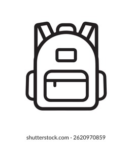 backpack icon. Element of education for mobile concept and web apps icon. Thin line icon for website design and development, app development. Premium icon on white background.