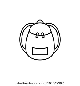 backpack icon. Element of web icon for mobile concept and web apps. Thin line backpack icon can be used for web and mobile. Premium icon on white background