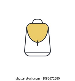 backpack icon. Element of web icon with one color for mobile concept and web apps. Thin line backpack icon can be used for web and mobile. Premium icon on white background