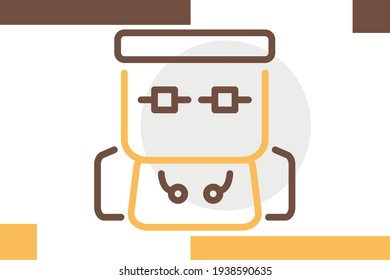 Backpack Icon Equipment Relate Icon Camping Elements