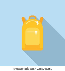 Vector plano de icono de mochila. Gimnasio deportivo. Educación en interiores