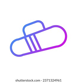 Backpack icon Gradient purple sport illustration vector element and symbol perfect.