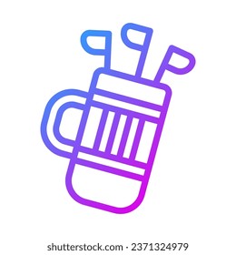 Backpack icon Gradient purple sport illustration vector element and symbol perfect.