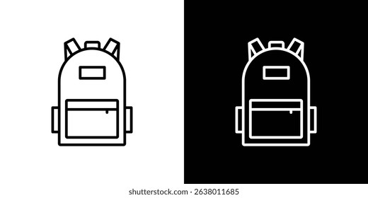 Backpack icon Graphic vector set for ui design