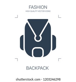 backpack icon. high quality filled backpack icon on white background. from fashion collection flat trendy vector backpack symbol. use for web and mobile