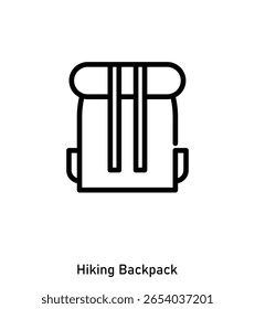 Ícone de mochila - equipamento de caminhada para aventura ao ar livre