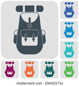 Backpack icon illustration isolated vector sign symbol

