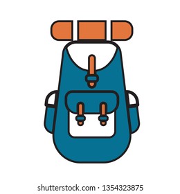 Backpack icon illustration isolated vector sign symbol