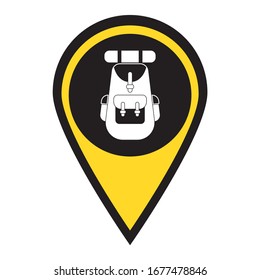 Backpack icon illustration isolated vector sign symbol