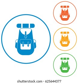 Backpack icon illustration isolated vector sign symbol