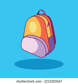 Ilustración de icono de mochila Estilo moderno