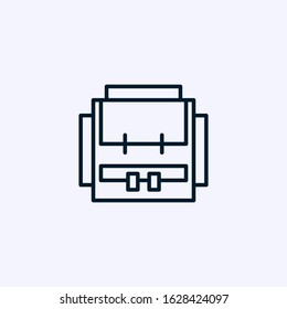Backpack icon isolated on white background