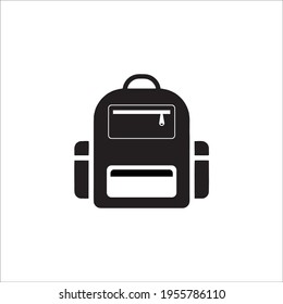 backpack icon isolated on white background