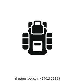 Backpack icon isolated on white background