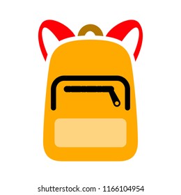 Backpack icon. Logo element illustration. Backpack symbol design from 2 colored collection. Simple Backpack concept. Can be used in web and mobile