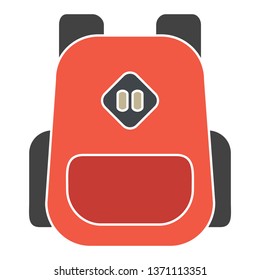 Backpack icon. Logo element illustration. Backpack symbol design from 2 colored collection. Simple Backpack concept. Can be used in web and mobile