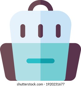 Rucksack-Symbol. Illustration der Logoelemente. Rucksack-Symboldesign aus 2 farbigen Kollektionen. Einfaches Rucksack-Konzept. Kann im Web und mobil verwendet werden