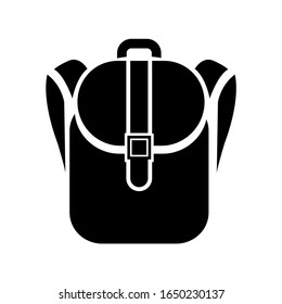 Backpack icon, logo isolated on white background