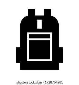 backpack icon or logo isolated sign symbol vector illustration - high quality black style vector icons
