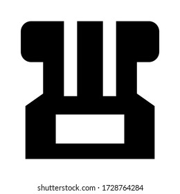 backpack icon or logo isolated sign symbol vector illustration - high quality black style vector icons
