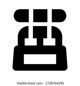 backpack icon or logo isolated sign symbol vector illustration - high quality black style vector icons
