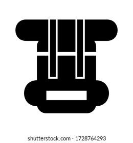 backpack icon or logo isolated sign symbol vector illustration - high quality black style vector icons
