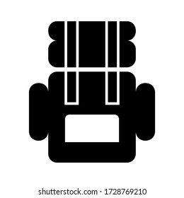 backpack icon or logo isolated sign symbol vector illustration - high quality black style vector icons
