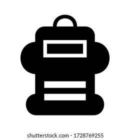 backpack icon or logo isolated sign symbol vector illustration - high quality black style vector icons
