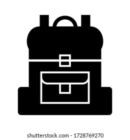 backpack icon or logo isolated sign symbol vector illustration - high quality black style vector icons
