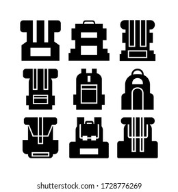 backpack icon or logo isolated sign symbol vector illustration - Collection of high quality black style vector icons
