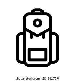 backpack icon or logo isolated sign symbol vector illustration - high quality black style vector icons
