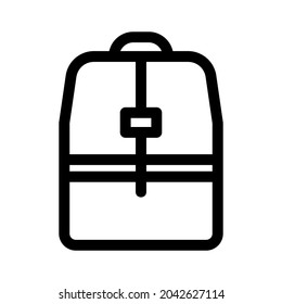 backpack icon or logo isolated sign symbol vector illustration - high quality black style vector icons
