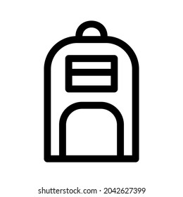 backpack icon or logo isolated sign symbol vector illustration - high quality black style vector icons
