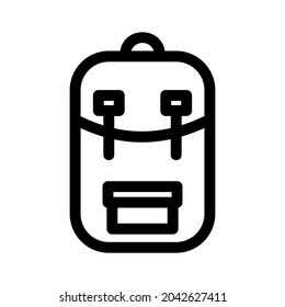 backpack icon or logo isolated sign symbol vector illustration - high quality black style vector icons

