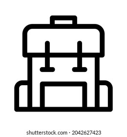 backpack icon or logo isolated sign symbol vector illustration - high quality black style vector icons
