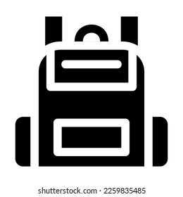 backpack icon or logo isolated sign symbol vector illustration - high quality black style vector icons