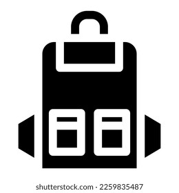 backpack icon or logo isolated sign symbol vector illustration - high quality black style vector icons