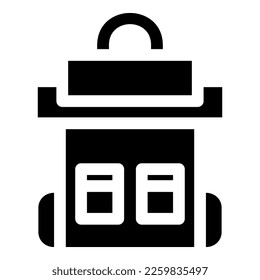 backpack icon or logo isolated sign symbol vector illustration - high quality black style vector icons