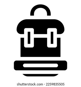 backpack icon or logo isolated sign symbol vector illustration - high quality black style vector icons