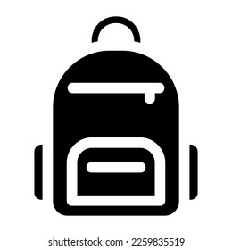 backpack icon or logo isolated sign symbol vector illustration - high quality black style vector icons