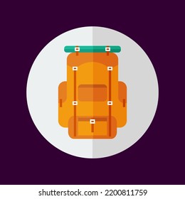 Backpack icon. Modern icon element illustration. Flat color icon. Futuristic icon for web, computer, technology. Vector eps 10